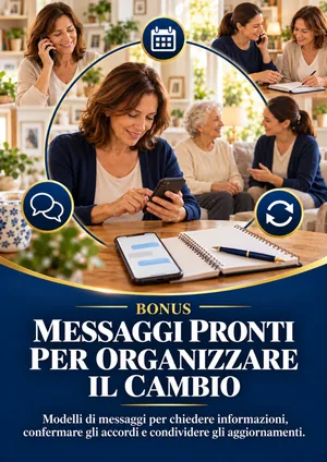 Copertina del bonus Messaggi pronti per organizzare il cambio